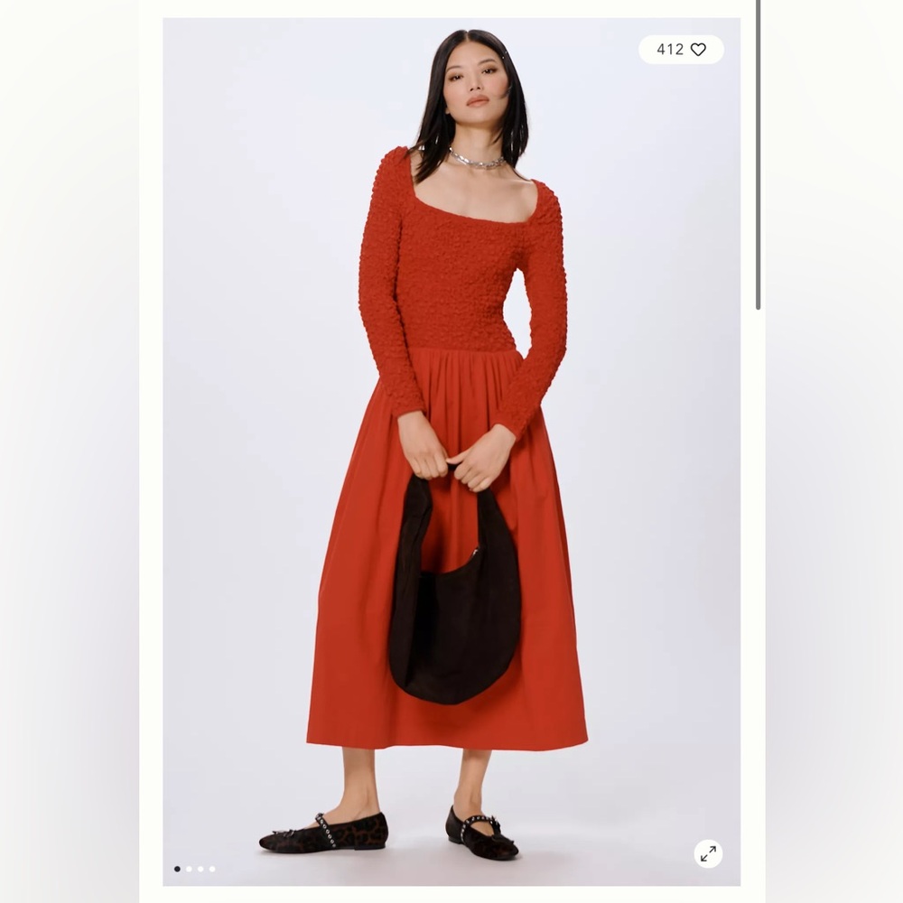 NWT Damson Madder Malinda Smocked Dress